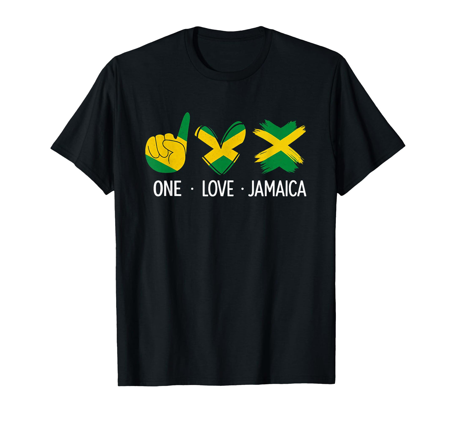 Jamaican Flag One Love Jamaica Men Women Kids Patriot T-Shirt