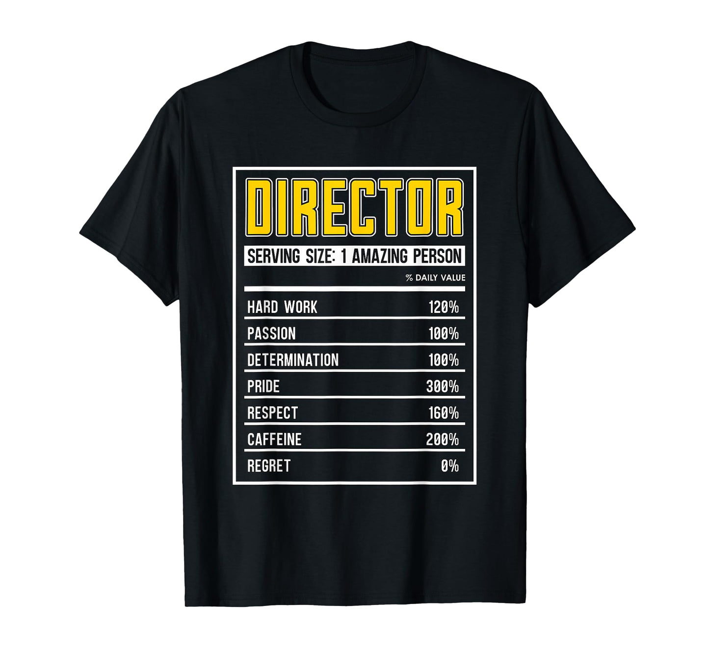 Director Nutrition Facts Executive Producers Film Director T-Shirt