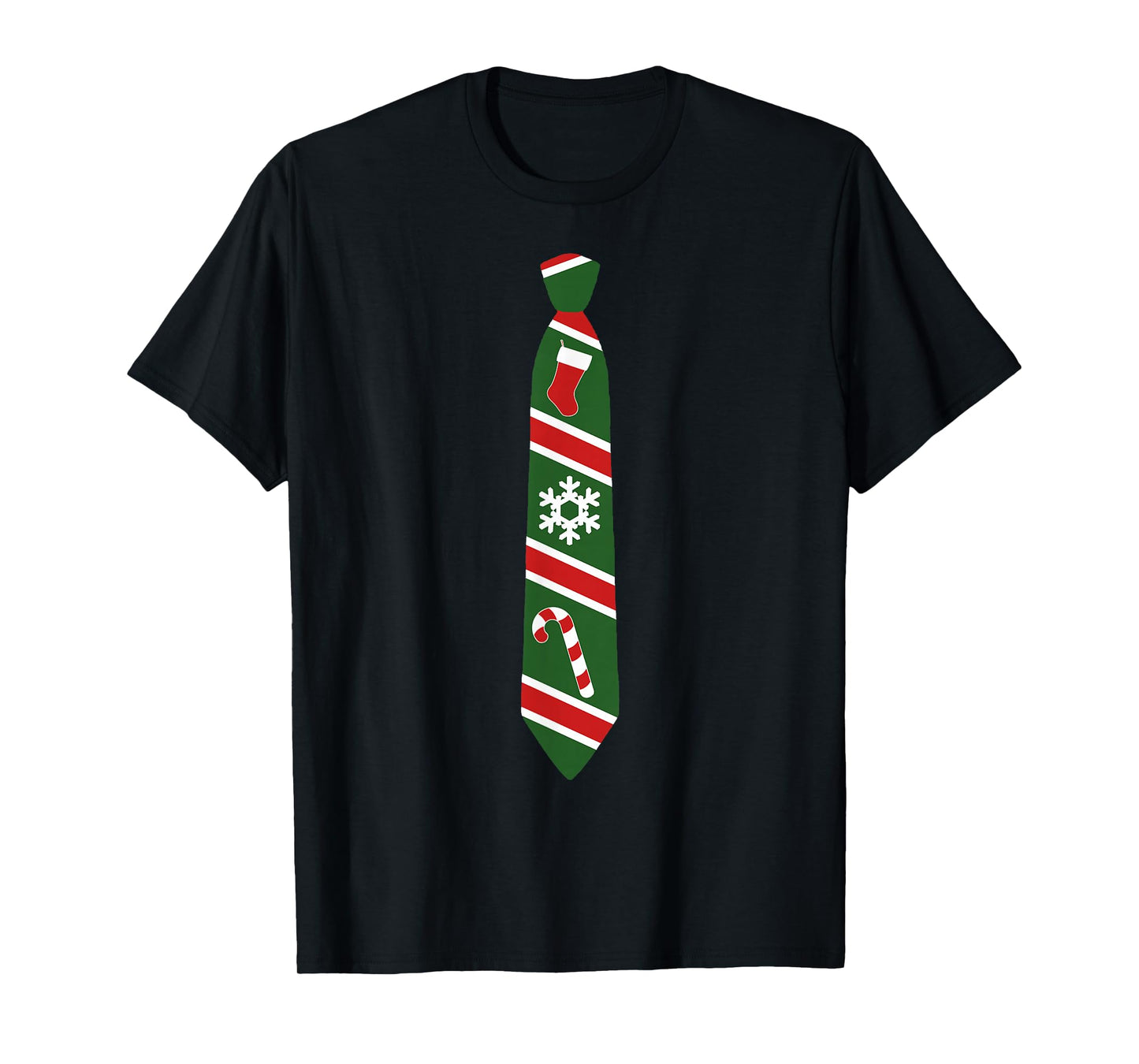 Funny Christmas Tie T-Shirt - Holiday Tuxedo Fun Tee Design T-Shirt