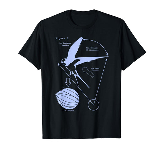 Airspeed Velocity with a Coconut and a European Swallow T-Shirt