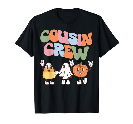 Cousin Crew Halloween Matching Cousin Groovy T-Shirt