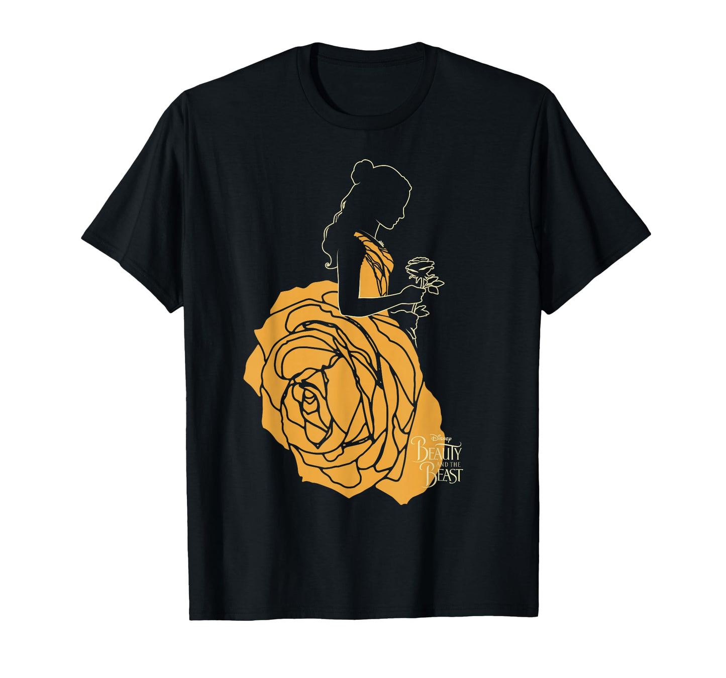 Disney Beauty & The Beast Belle A Rose Dress Graphic T-Shirt T-Shirt