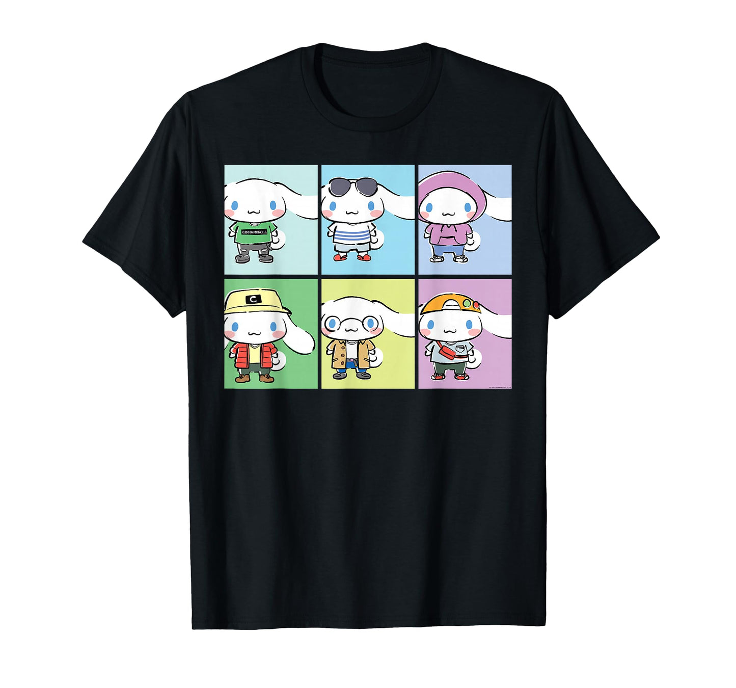 Cinnamoroll Collection Streetwear Squares T-Shirt