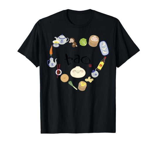 Disney Pixar Bao Ingredients Heart Shaped Dumpling Chibi T-Shirt