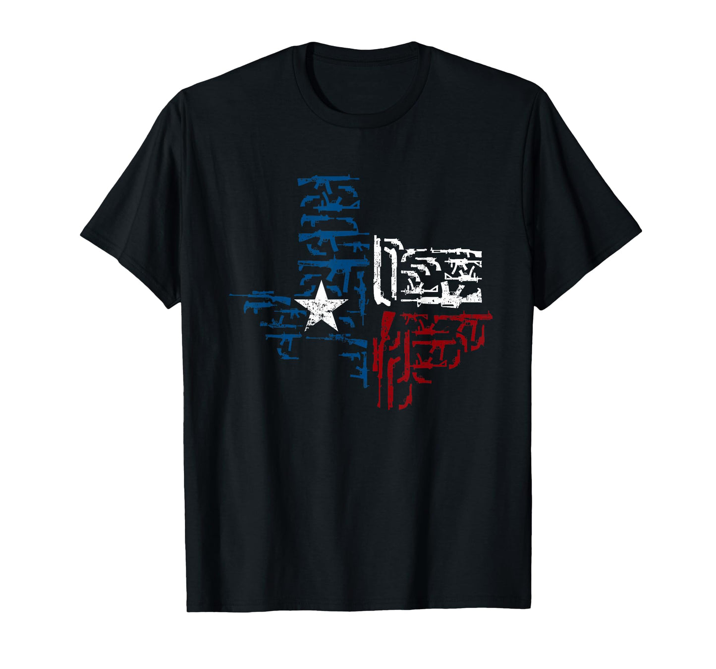 Patriotic US South Austin Guns Texas T-Shirt