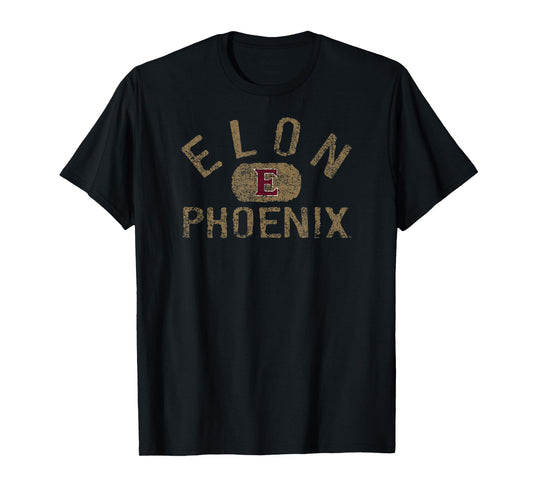 Elon Phoenix Vintage Logo Black Officially Licensed T-Shirt