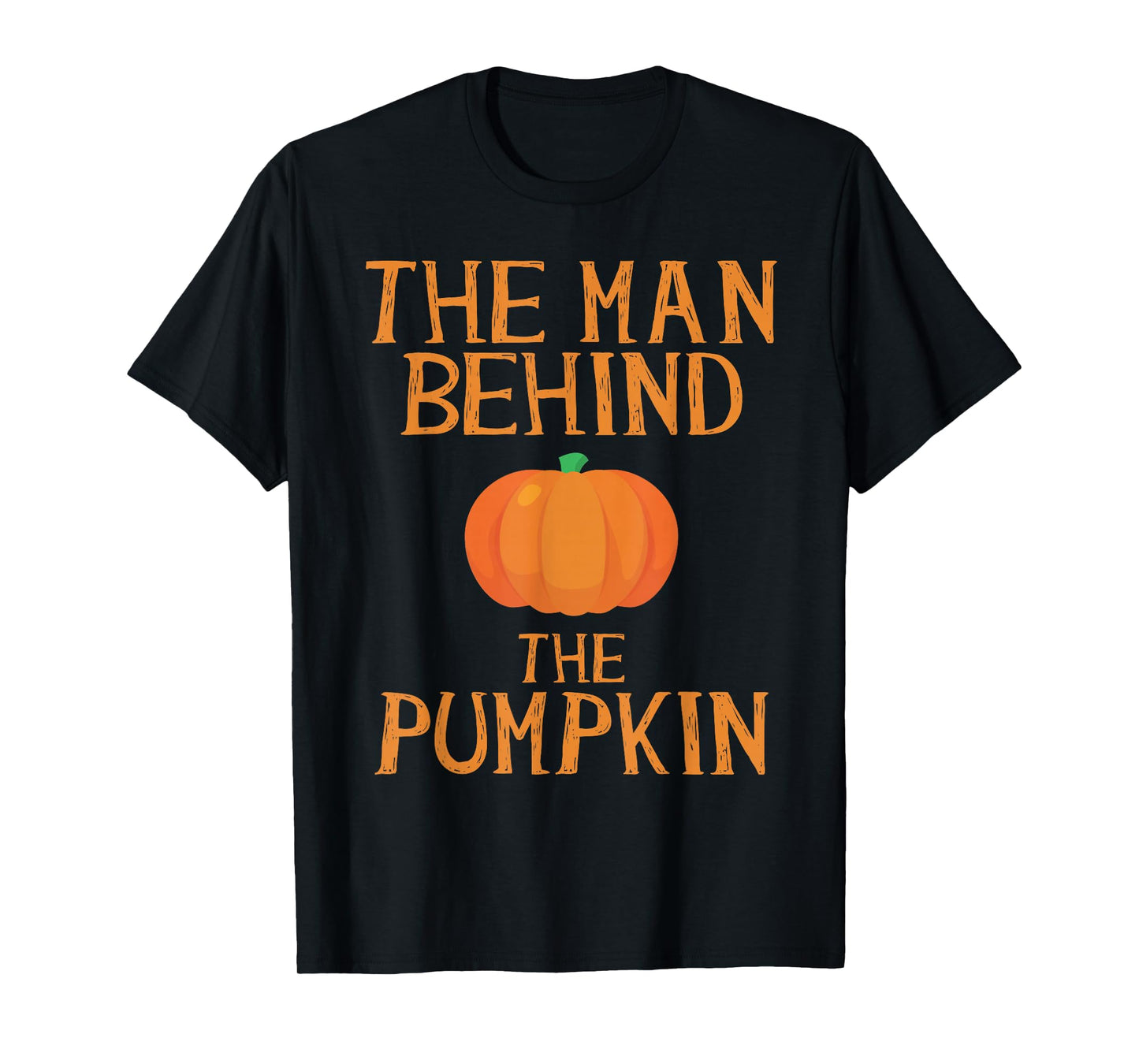 Pregnant Halloween Costume Funny Pregnancy Men Pumpkin Dad T-Shirt