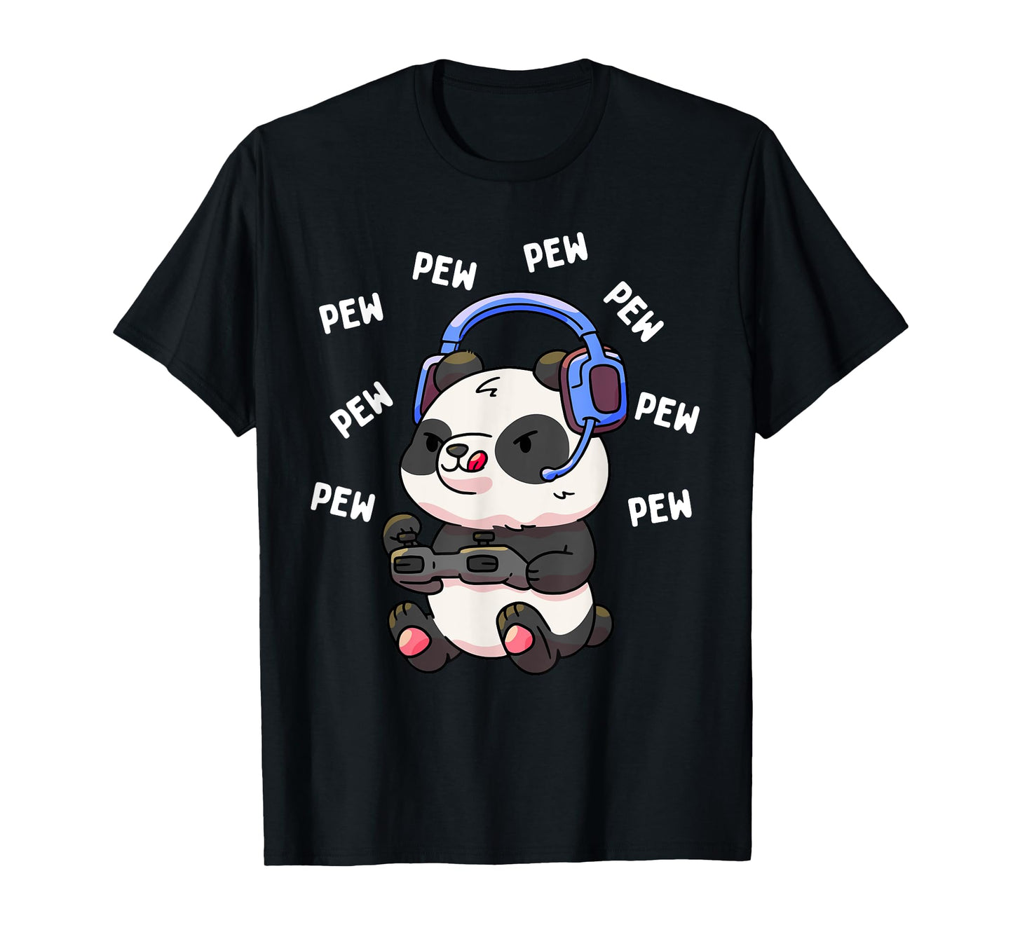 Pew Gamer Panda Pew Pew Gaming Lover Gift T-Shirt