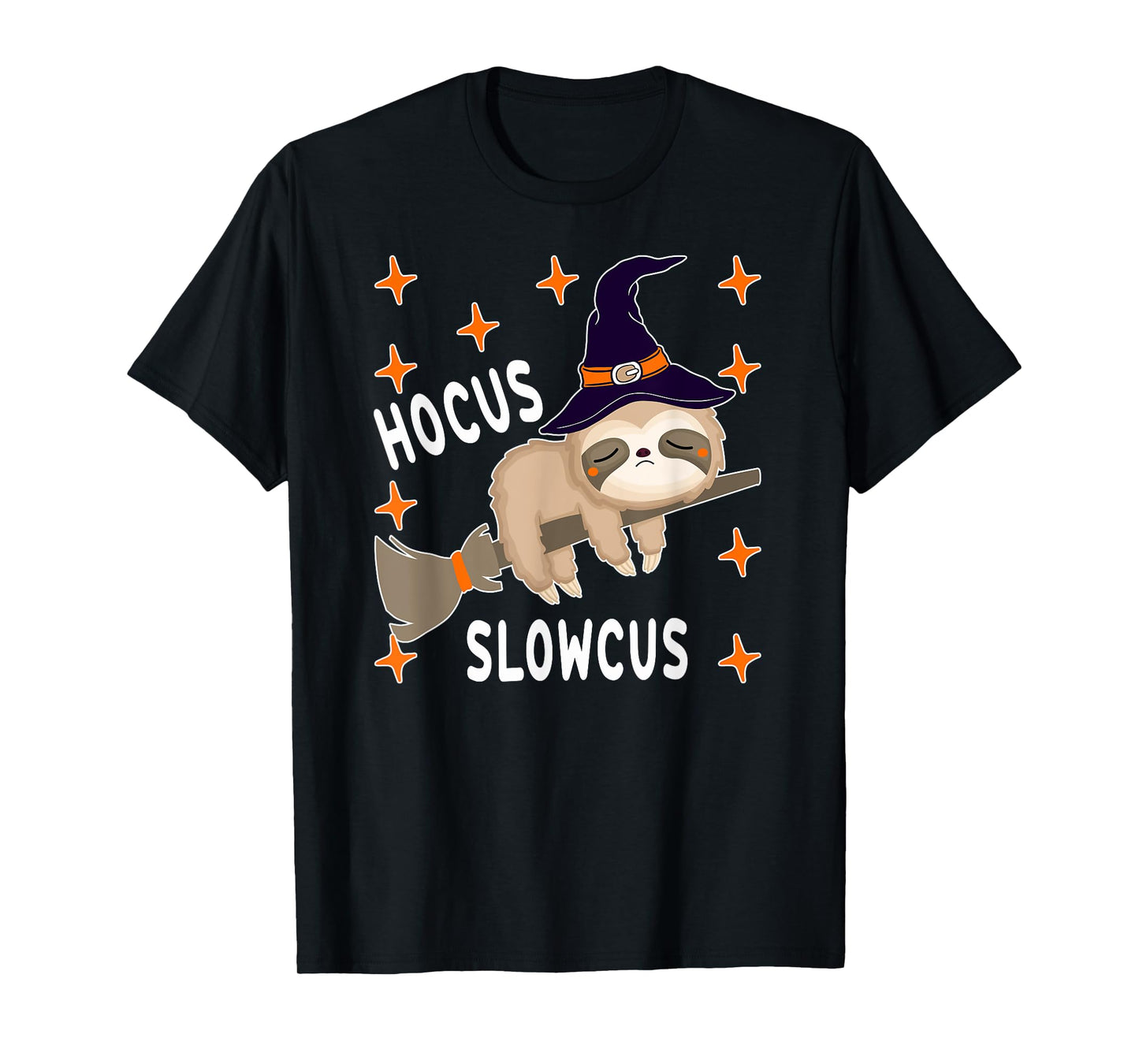 Hocus Slowcus Cute Funny Sloth Halloween 2021 Costume Gift T-Shirt