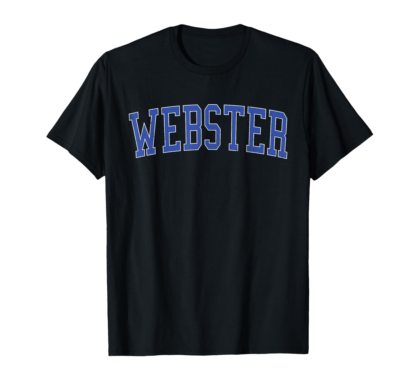 Vintage Webster TX Distressed Blue Varsity Style T-Shirt