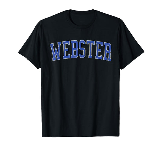 Vintage Webster TX Distressed Blue Varsity Style T-Shirt