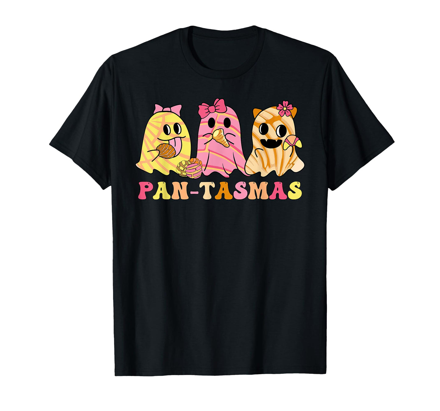 Pantasmas Mexican Spooky Halloween Ghost Conchas Pan-tasmas T-Shirt