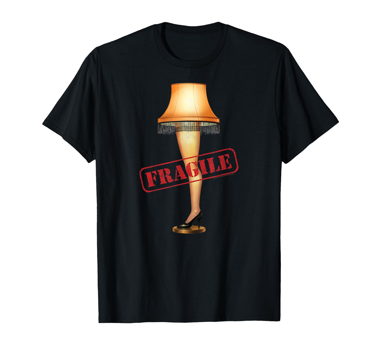 A Christmas Story Fragile Stamp Leg Lamp Funny Holiday T-Shirt