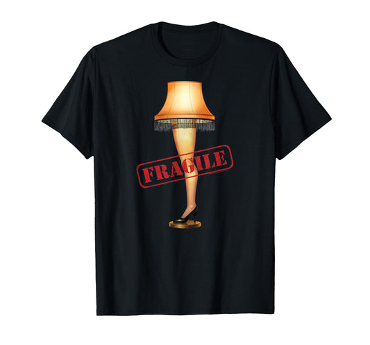 A Christmas Story Fragile Stamp Leg Lamp Funny Holiday T-Shirt