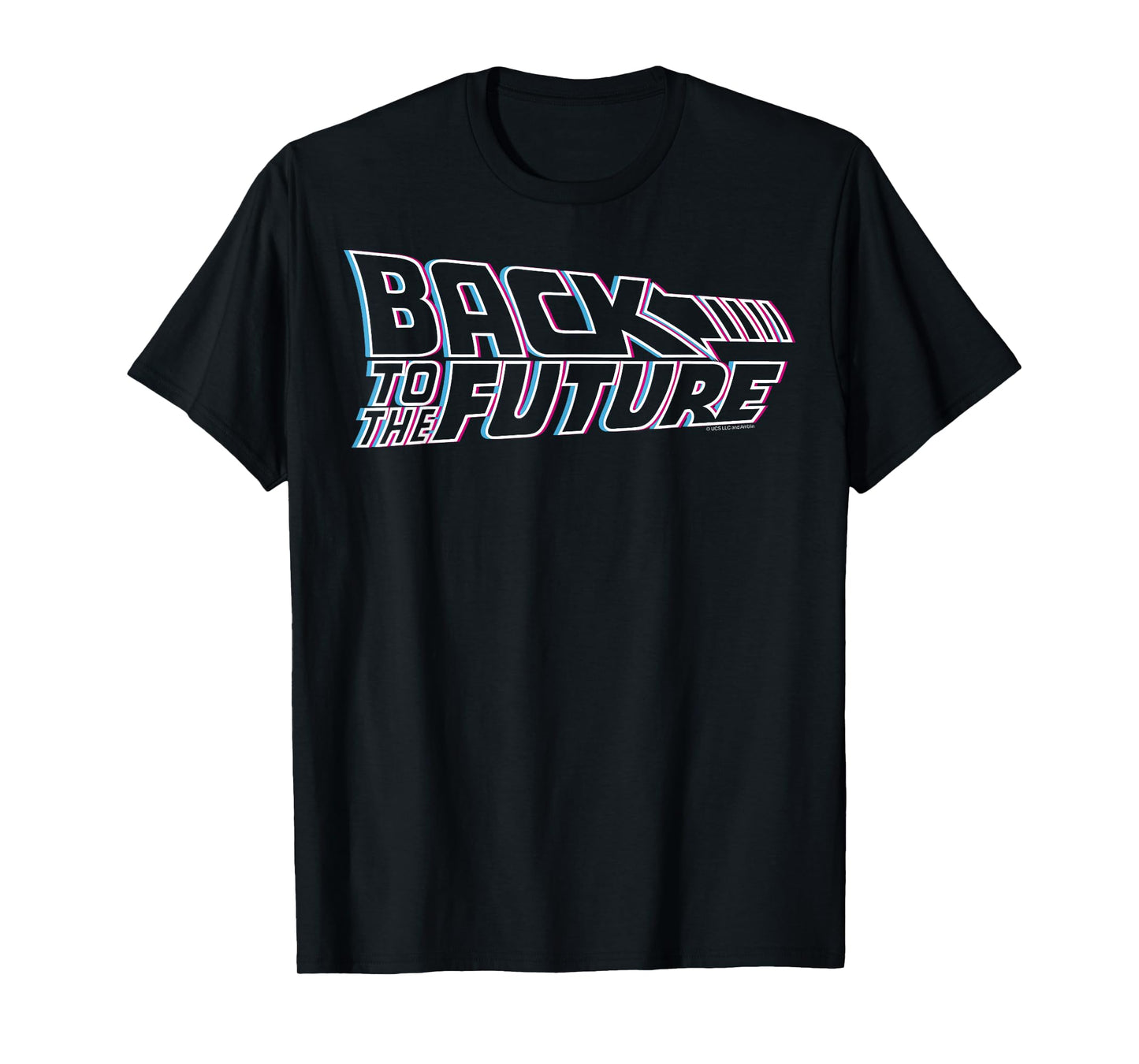 Back to The Future 35th Anniversary Multi-Color Logo Outline T-Shirt