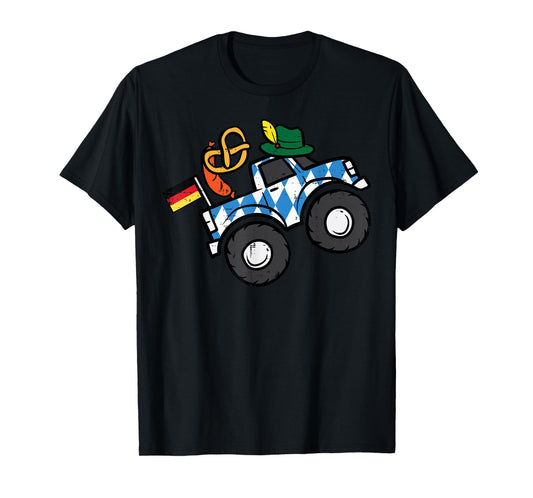 Oktoberfest Monster Truck German Boys Kids Toddler Youth Men T-Shirt