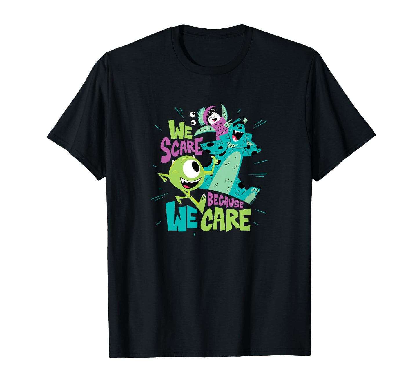 Disney Pixar: Monsters, Inc. - We Scare Because We Care T-Shirt