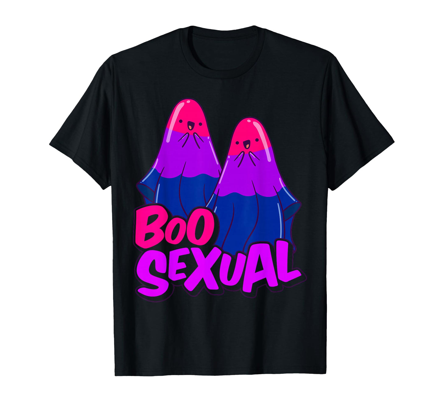 Boo Sexual Bisexual Ghost Pair Word Game for Halloween T-Shirt