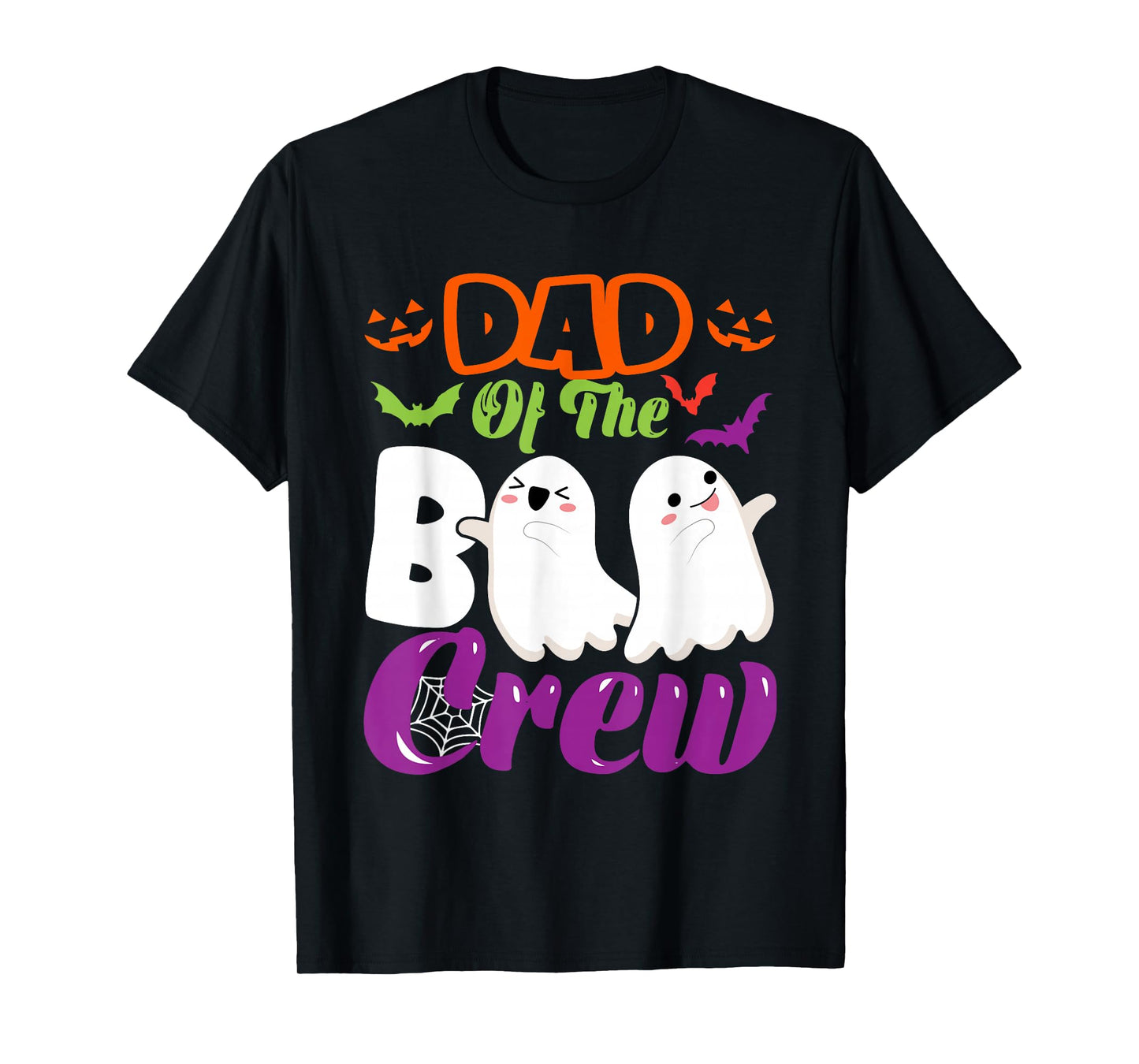 Dad of Boo Halloween Crew Costume Boo Ghost Lover Family T-Shirt