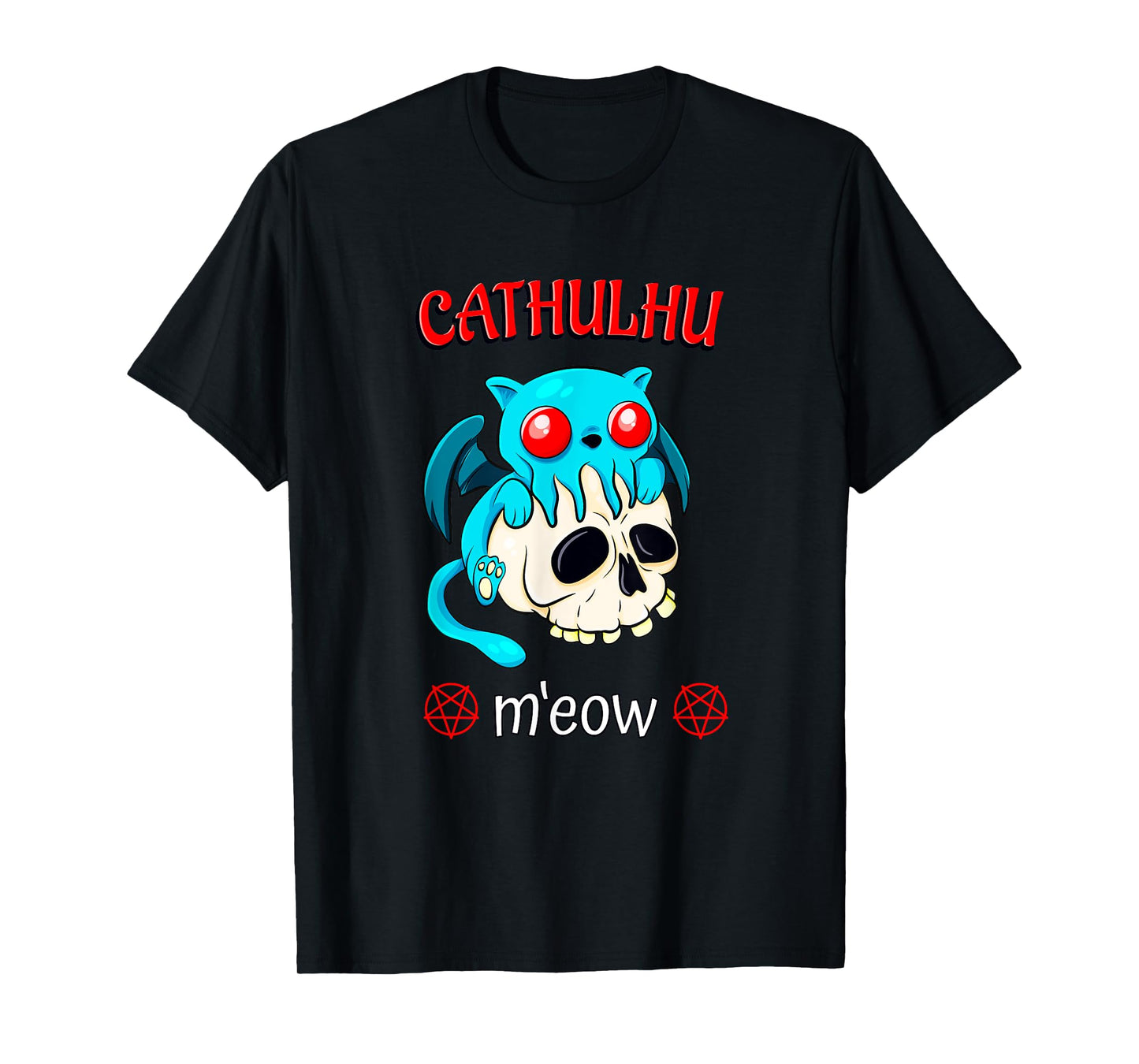 Cthulhu Cat Funny Horror Kawaii Cathulhu M'eow T-Shirt