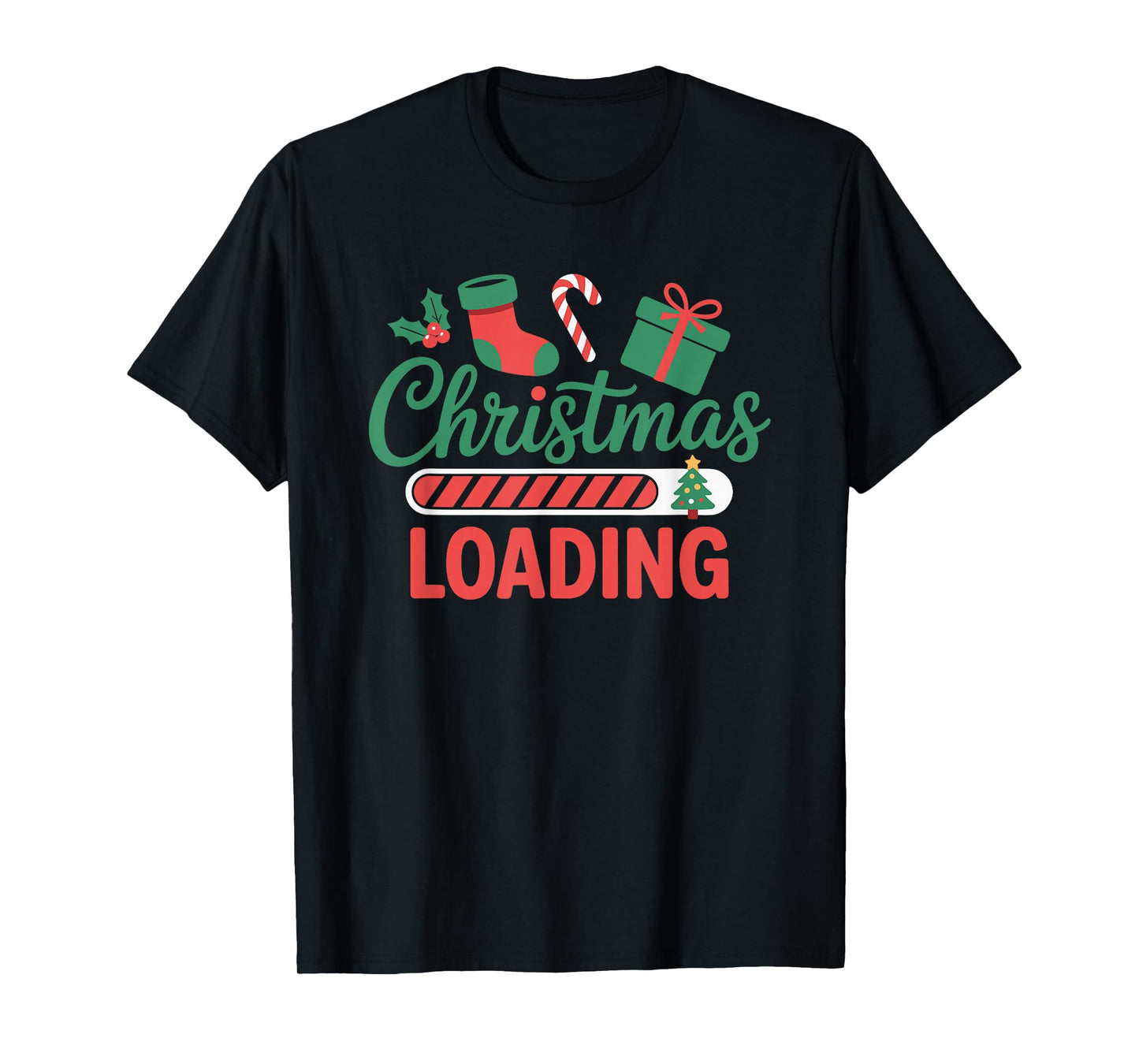 Funny Christmas Loading Screen Gamer Style T-Shirt