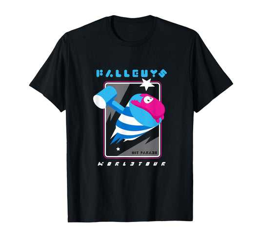 Fall Guys World Tour Hit Parade Arcade Throwback T-Shirt