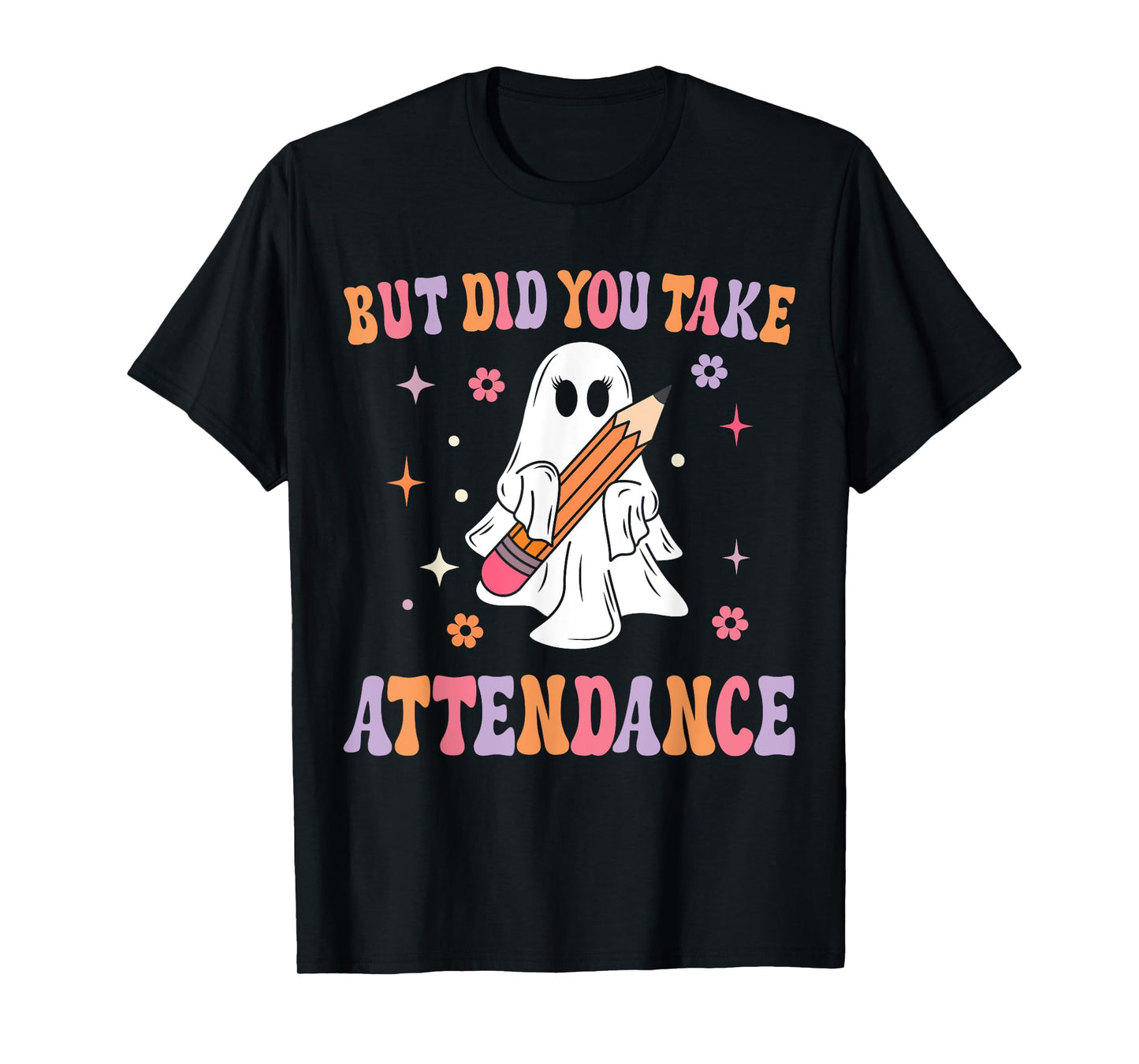 School Attendance Clerk Halloween Fun School Admin Secretary T-Shirt