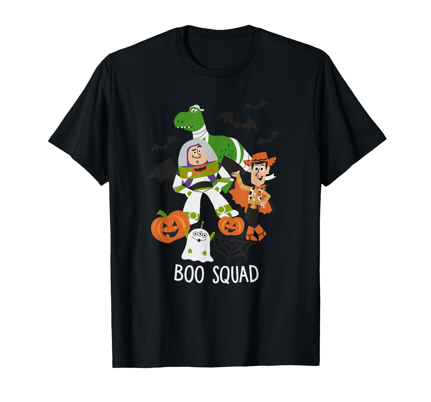Disney Pixar Toy Story Halloween Boo Squad Cartoon Sketch T-Shirt