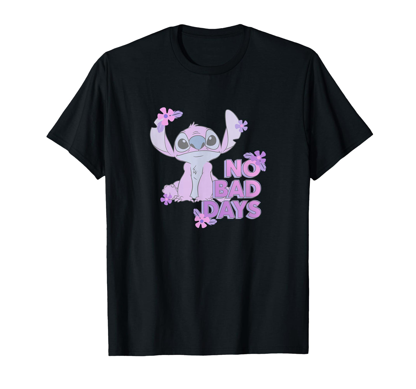 Disney Lilo & Stitch No Bad Days Cute Stitch Chest Portrait T-Shirt