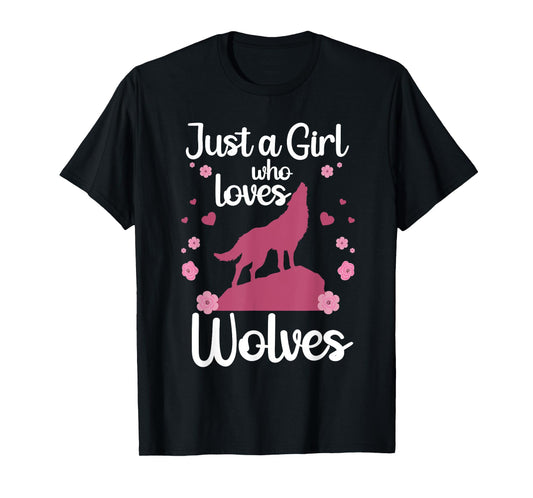 Cool Wolf For Women Girls Howling Wolf Lover Animal Wolves T-Shirt
