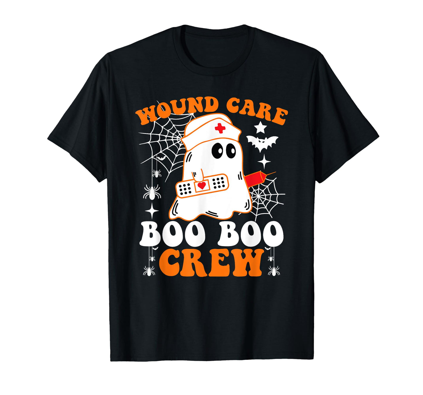 Wound Care Boo Boo Crew Shirt Funny Nurse Ghost Halloween T-Shirt