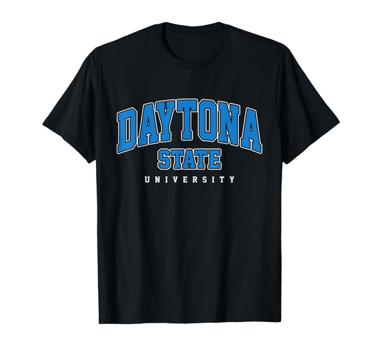 Daytona Classic Varsity Arch Collegiate Tee for Men Women T-Shirt