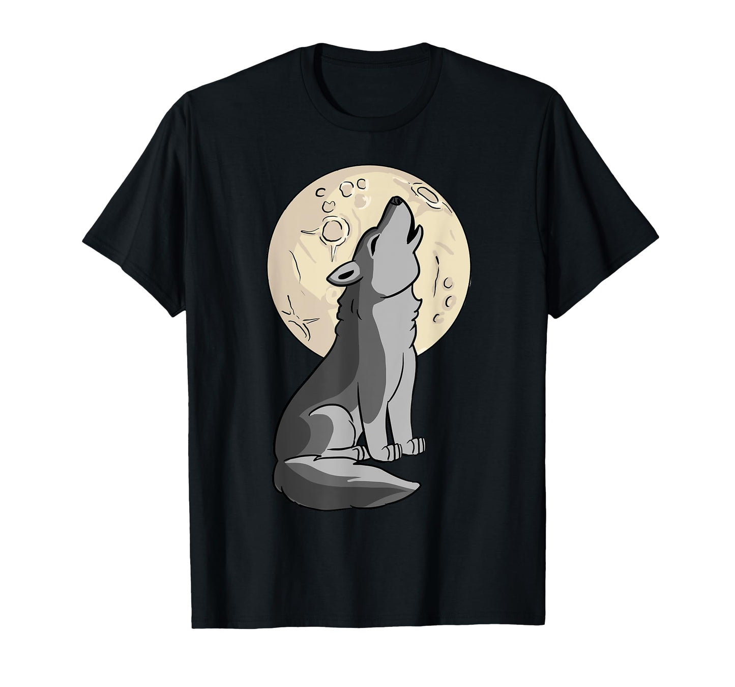 Wolf Shirt - Cute Baby Wolf Costume Howling Full Moon T-Shirt