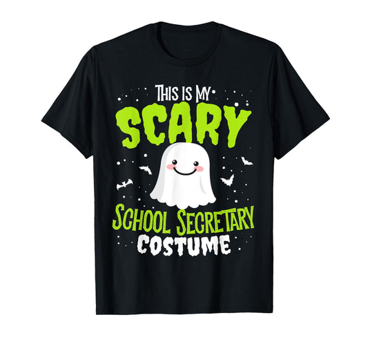 Funny Halloween This is my Scary School Secretary Custome T-Shirt
