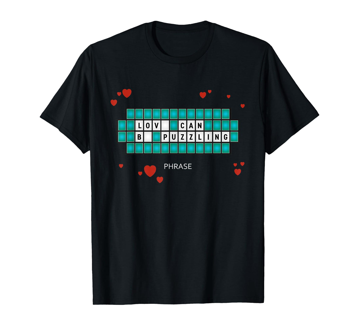 Wheel of Fortune Love Can Be Puzzling Valentine's Day T-Shirt