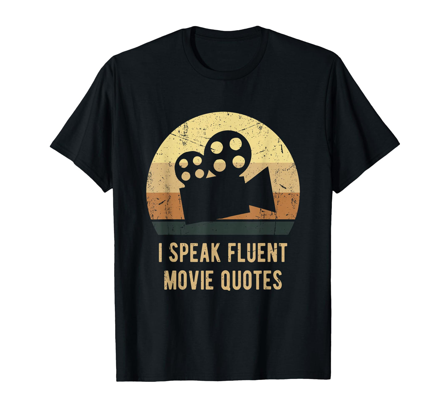 I Speak Fluent Movie Quotes Vintage Funny Movie Lover Gift T-Shirt