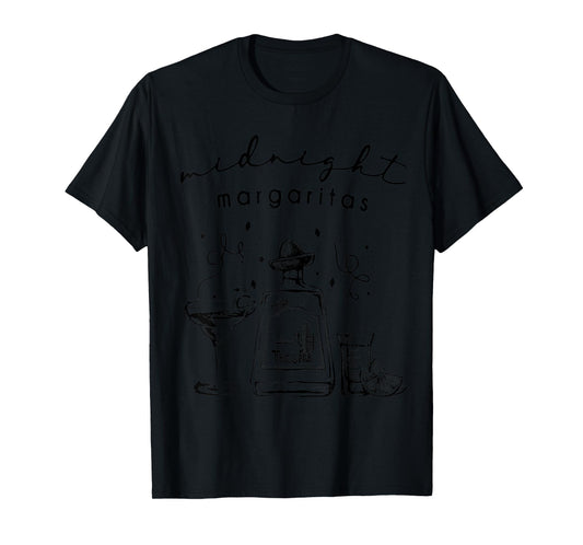 Midnight Margaritas For Witchy Women,Halloween Party Tee T-Shirt