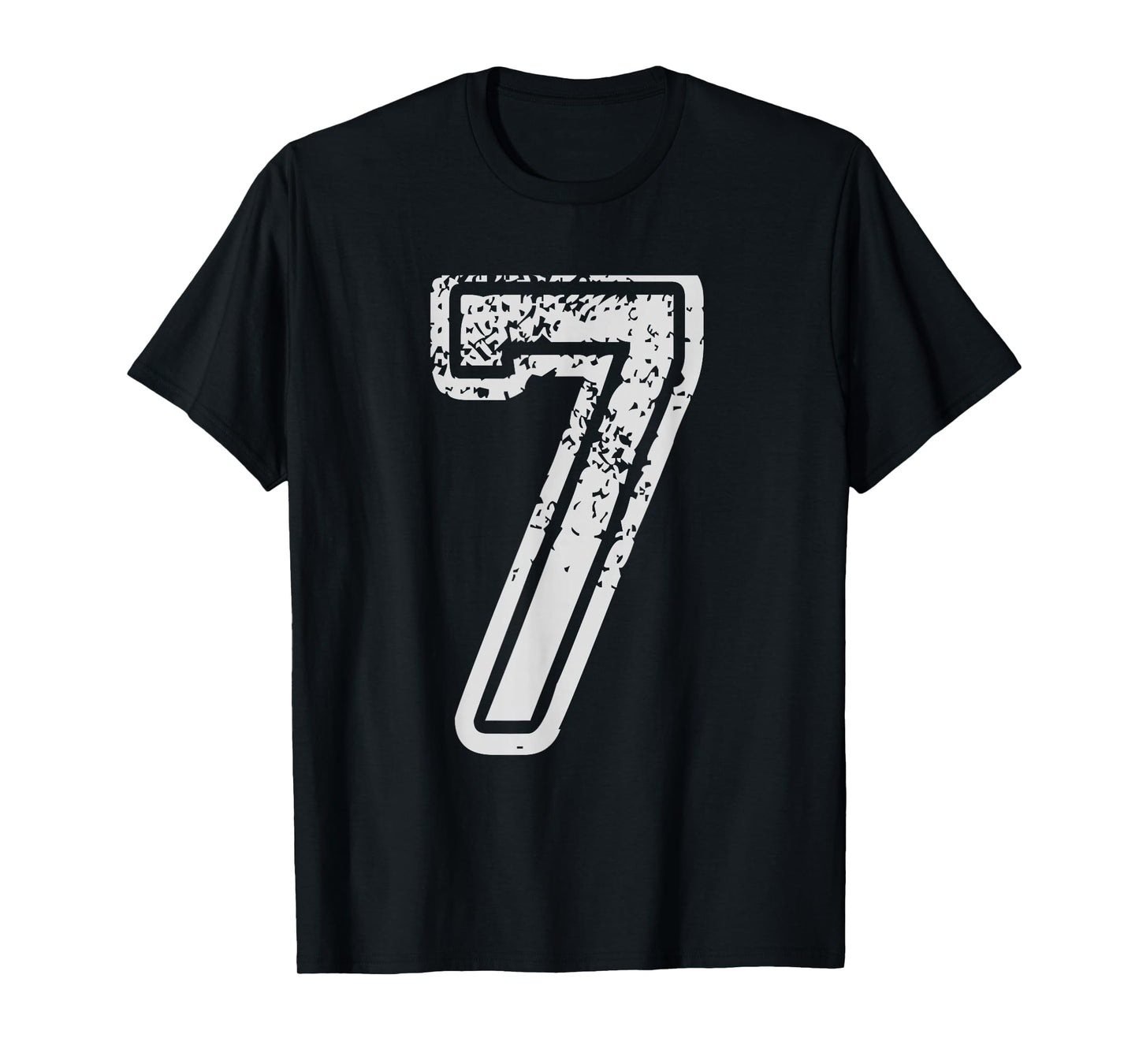 Team Jersey Uniforms Number 7 seven School Sports Birthdays T-Shirt
