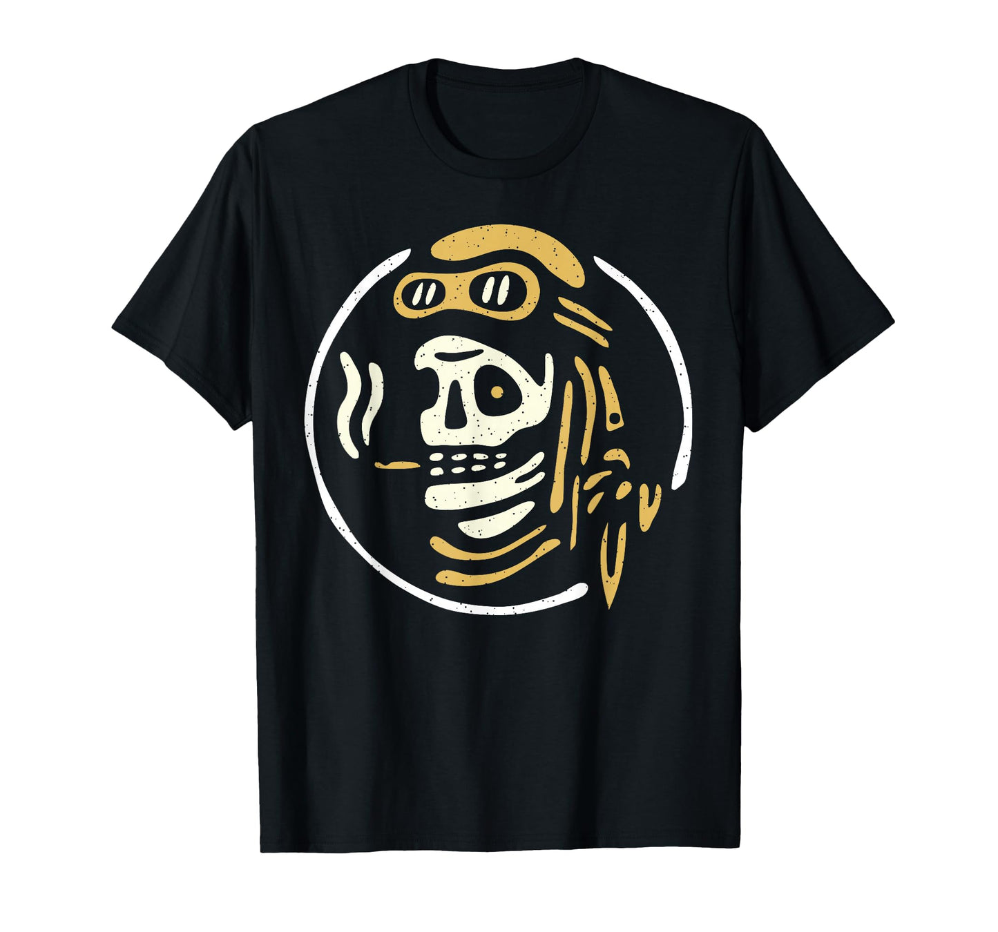 Vintage Biker Ghost Pilot - Tattoo Flash Rider Skull Tshirt T-Shirt