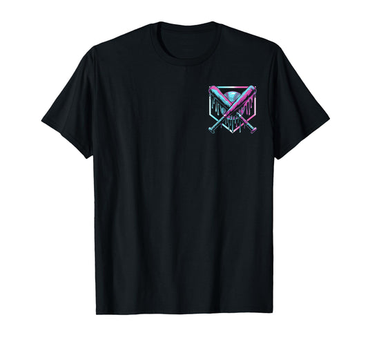 Baseball Drip For Boys Ice Cream Drip Youth ( Two Sides ) T-Shirt