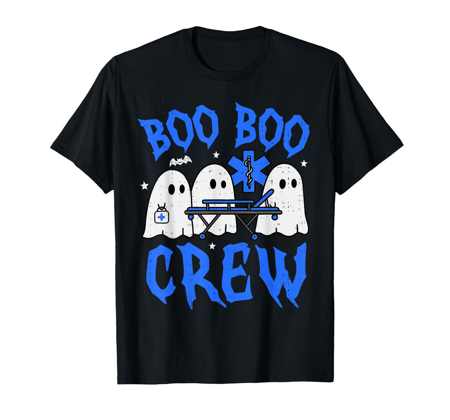 Halloween Ghost EMS EMT Paramedic Funny Emergency Nurse Team T-Shirt