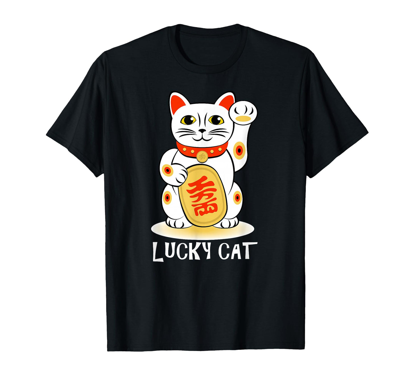 Lucky Cat t shirt; Maneki Neko t shirt; Cat t shirt; T-Shirt