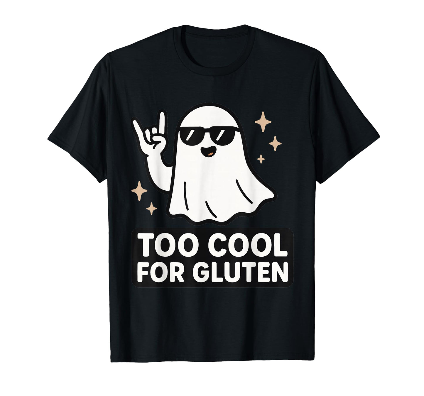 Celiac Disease Spooky Ghost Gluten Free Halloween T-Shirt
