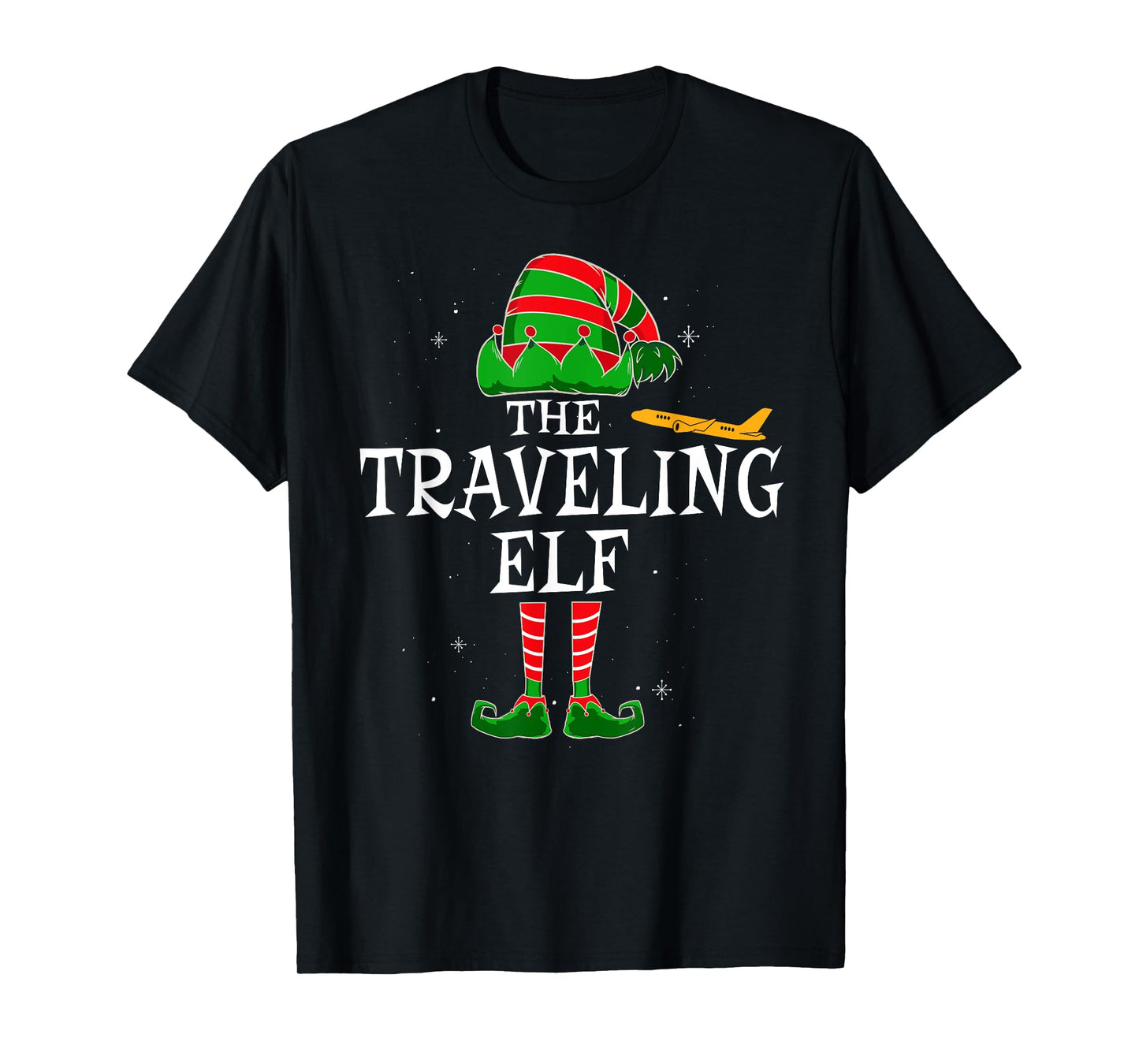 The Traveling Elf Group Matching Family Christmas Traveler T-Shirt