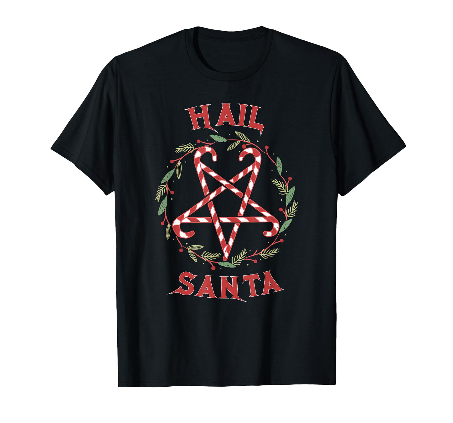 Hail Santa Christmas Krampus Clothing T-Shirt