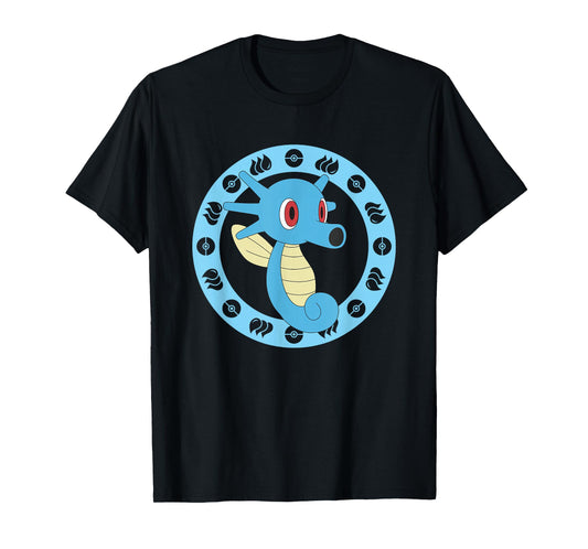 Pokémon Horsea Water Themed Cute Portrait T-Shirt