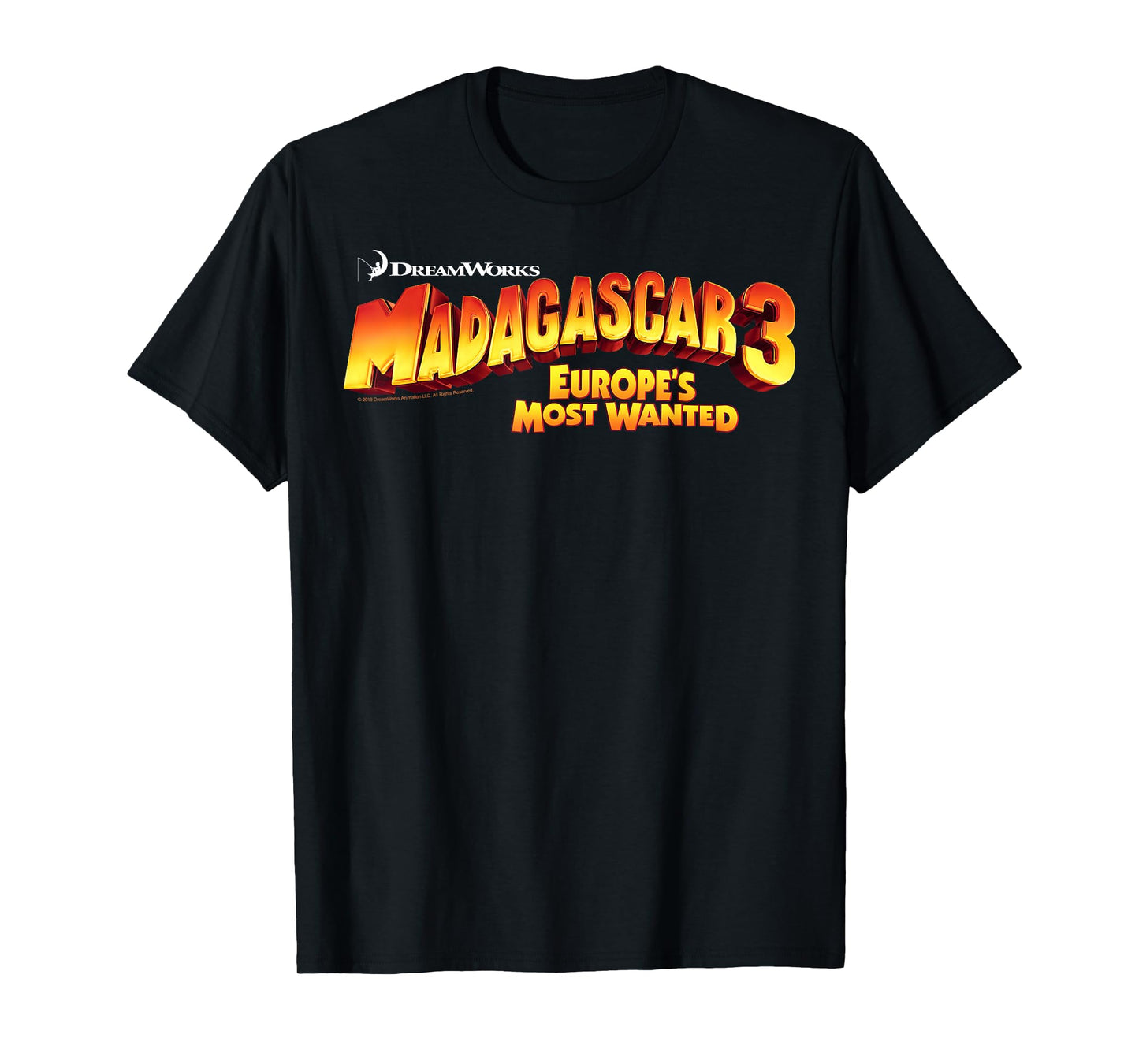Madagascar 3 Europe's Most Wanted Classic Movie Poster T-Shirt