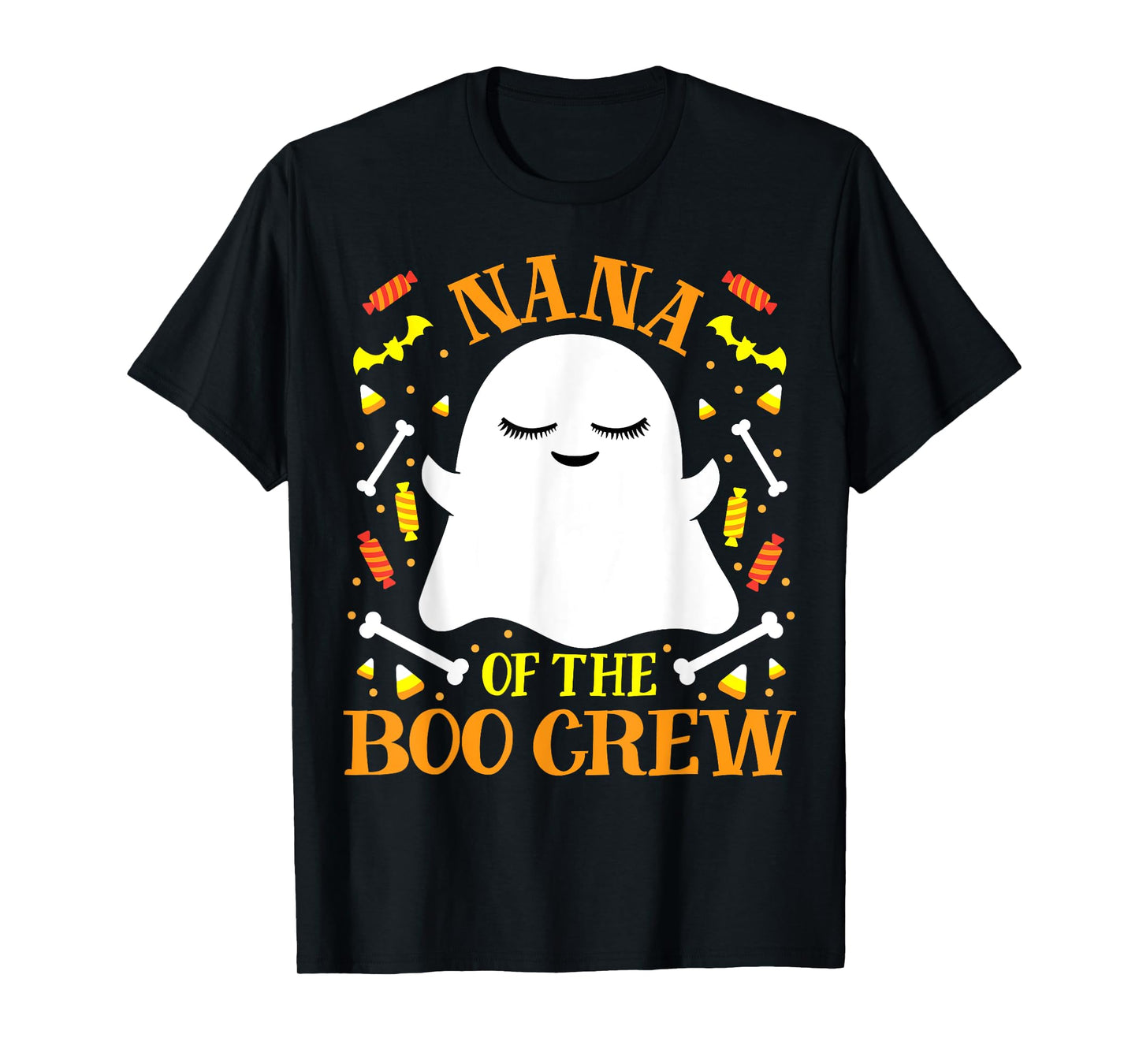 Nana Boo Crew Ghost Matching Family Set Grandma Halloween T-Shirt