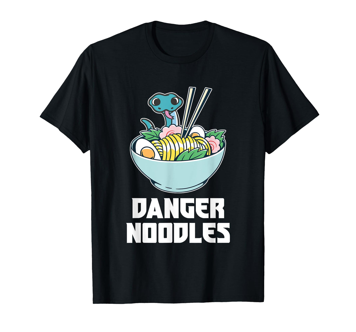 Danger Noodles, Snake Kawaii Anime Funny Ramen Soup Snakes T-Shirt