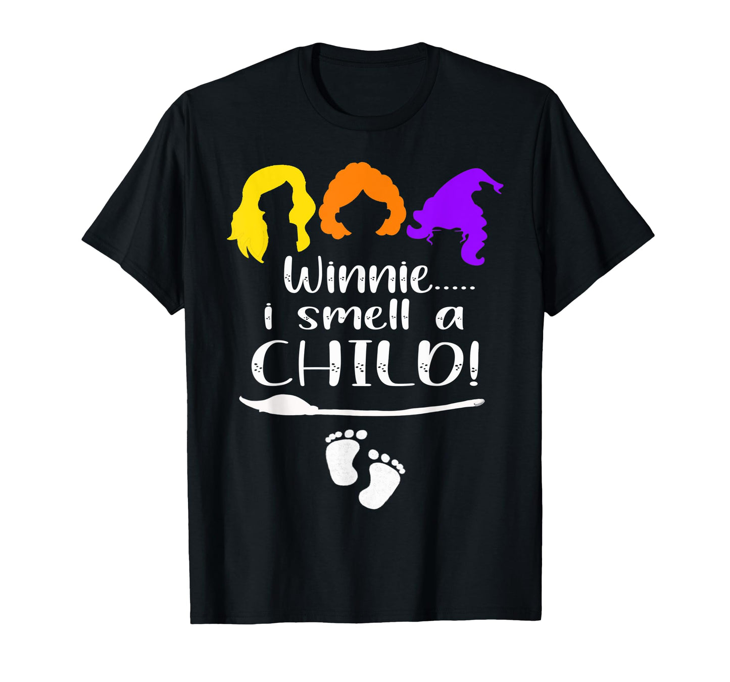 Winnie I smell A Child Halloween Pregnancy Announcement Mom T-Shirt